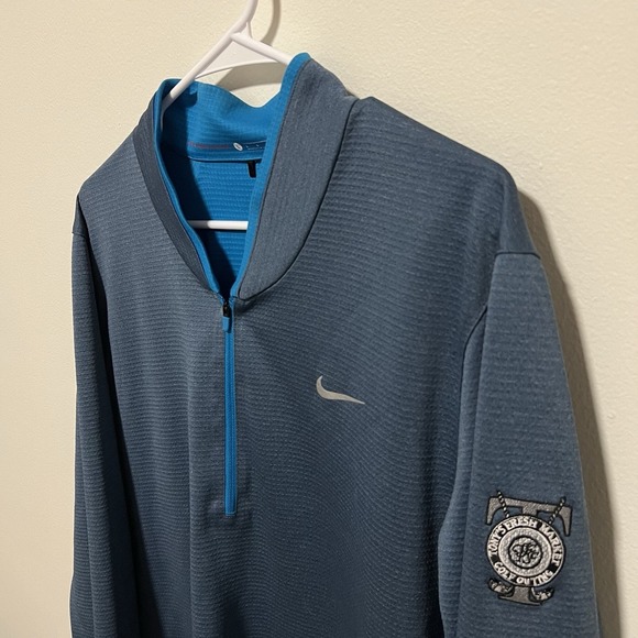Nike Other - Tiger Woods Nike Dri Fit Sweater Mens‎ Large 1/4 Zip Performance Pullover Active